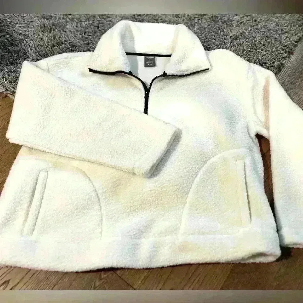 Teddy Bear Half Zip  Hoodie